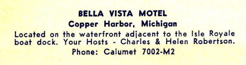 Bella Vista Motel - Vintage Postcard